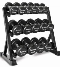 Dumbbell Rack Stand Gym Wide Heavy Duty 3 Tier Commercial Steel