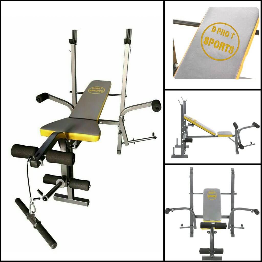 Multi Gym Bench Weight Bench Heavy Duty Steel Barbell Curl Butterfly