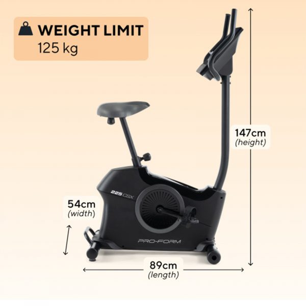 ProForm 225 CSX Upright Exercise Bike - Image 4
