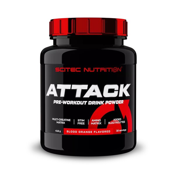 SCITEC ATTACK Stimulant-Free Pre-Workout Power Creatine